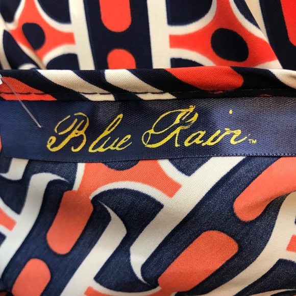 Blue Rain by Francesca’s Tunic Dress Back Zipper Scoop Neck Puff Sleeve Womens S - Picture 5 of 8